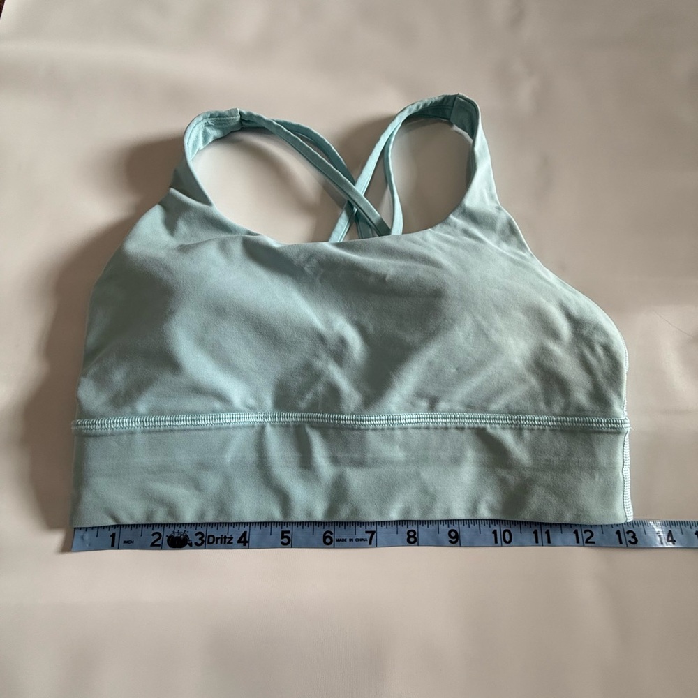 Lululemon Light Blue Cross-Back Sports Bra in size 8 - Picture 6 of 7